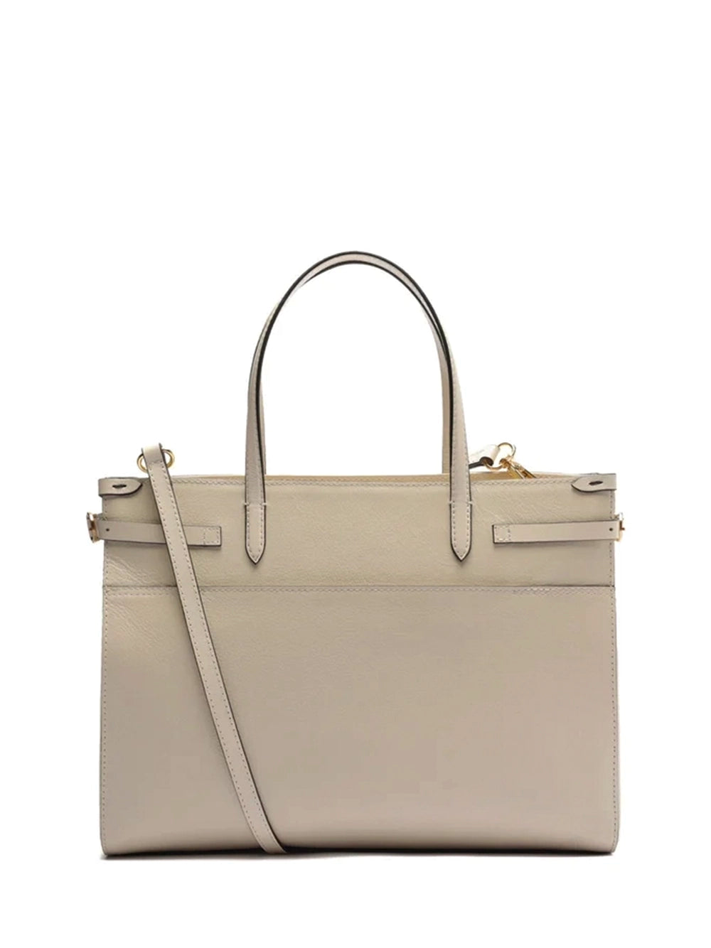 Borsa Tote Maxi in Pelle Bianca