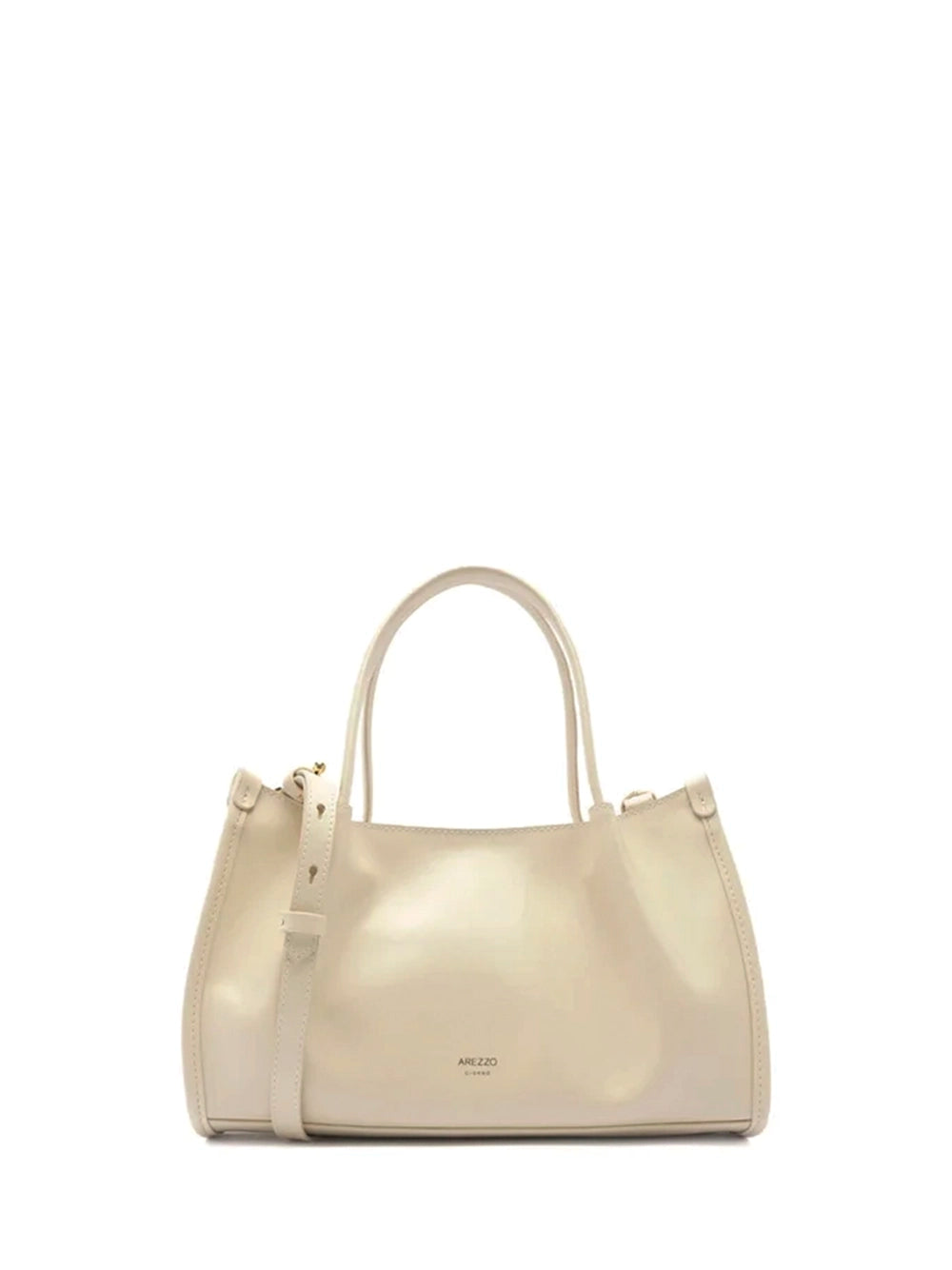 White Leather Tote Bag