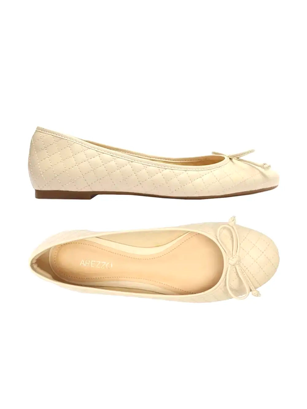 Sabrina Arezzo in Pelle Beige e Fiocco