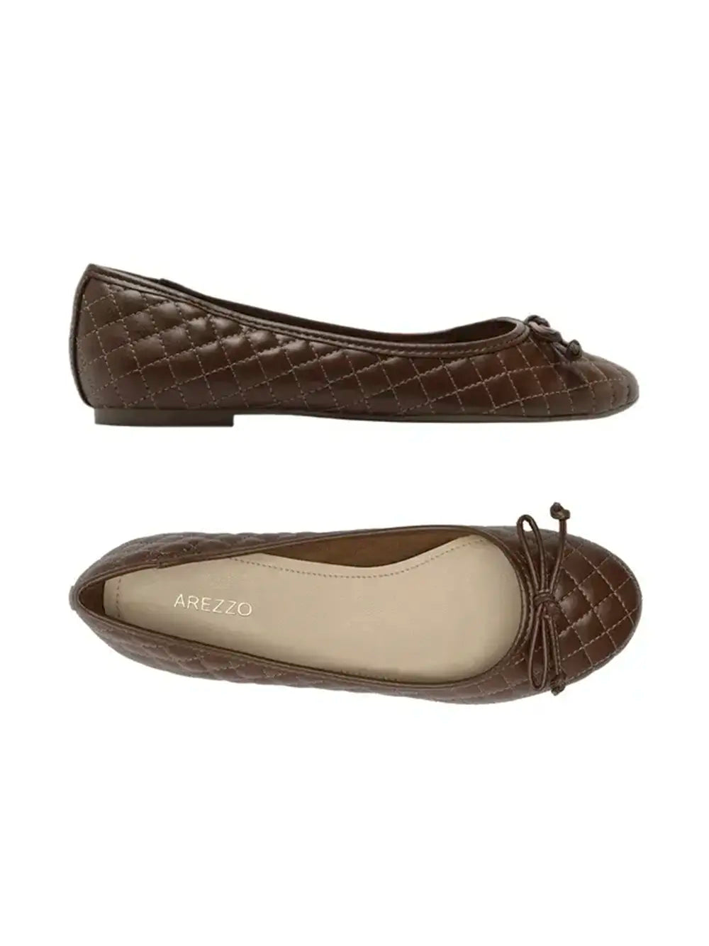 Sabrina Arezzo Brown Leather with Bow