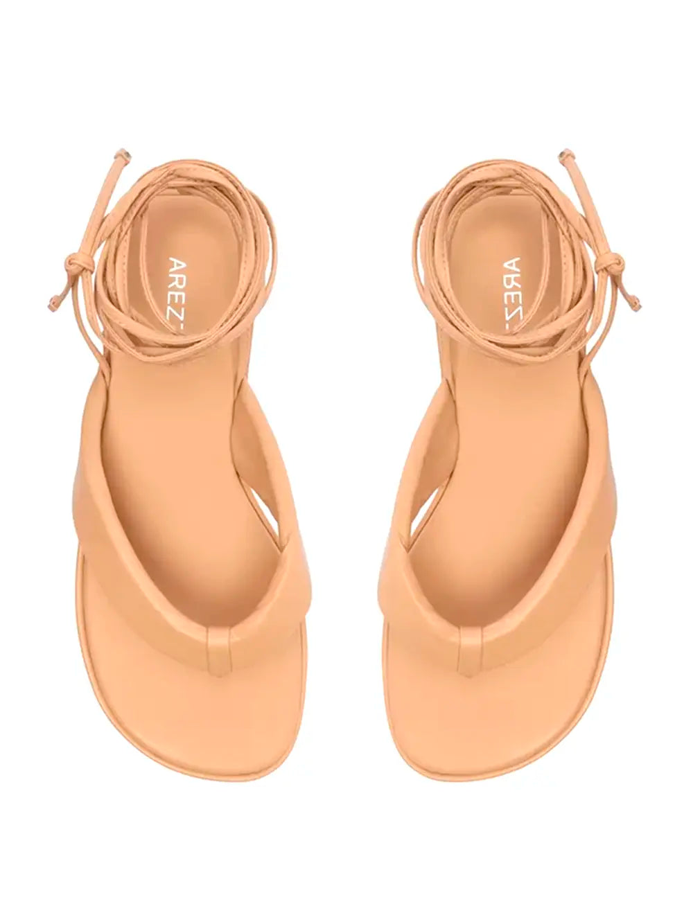 Sandalo con plateau Arezzo in pelle marrone