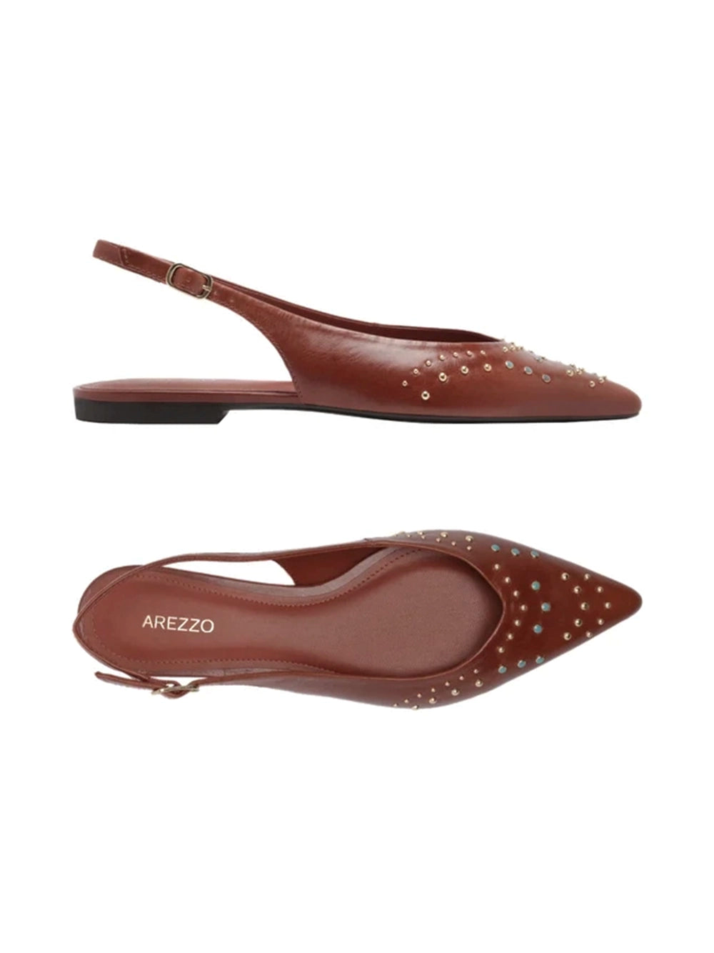 Sabrina in Pelle Arancio Slingback