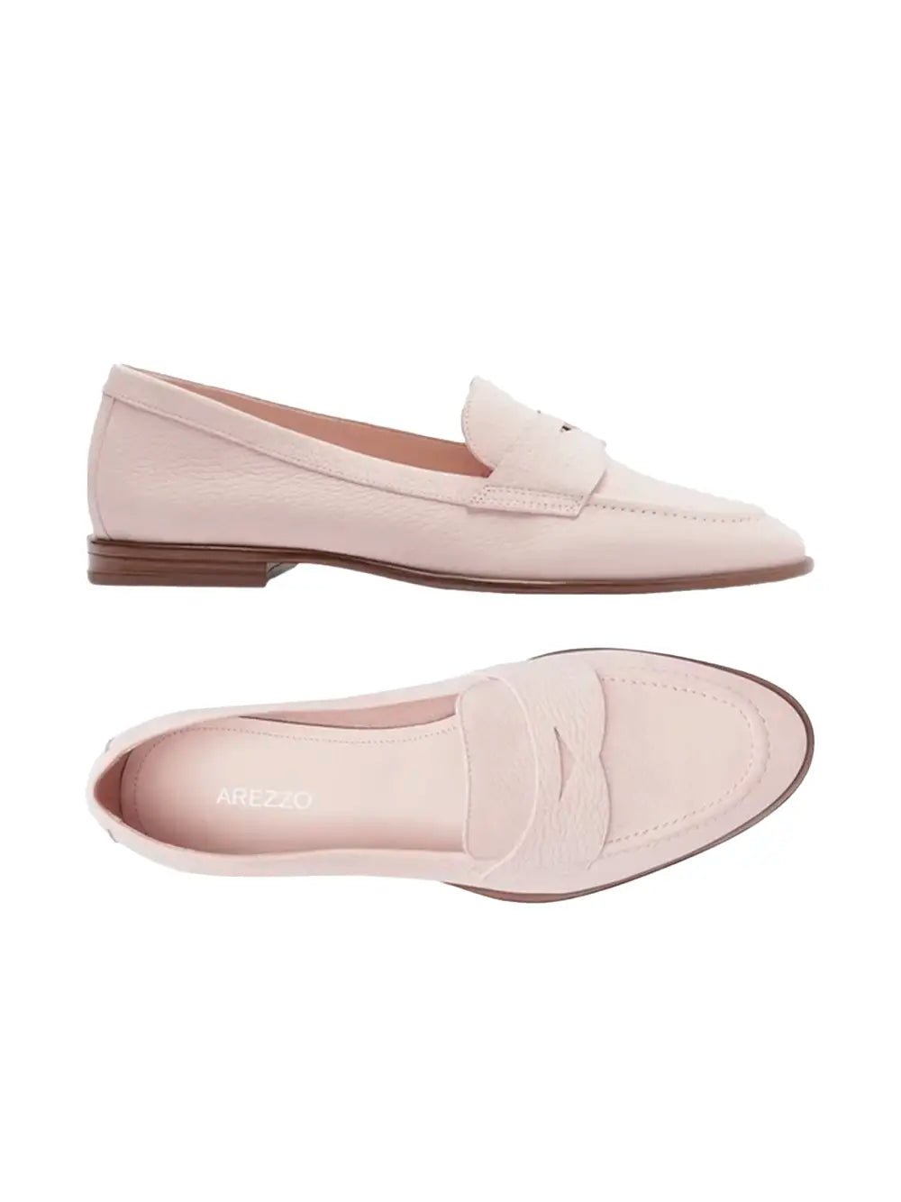Mocassini Arezzo in Pelle Rosa Chiaro