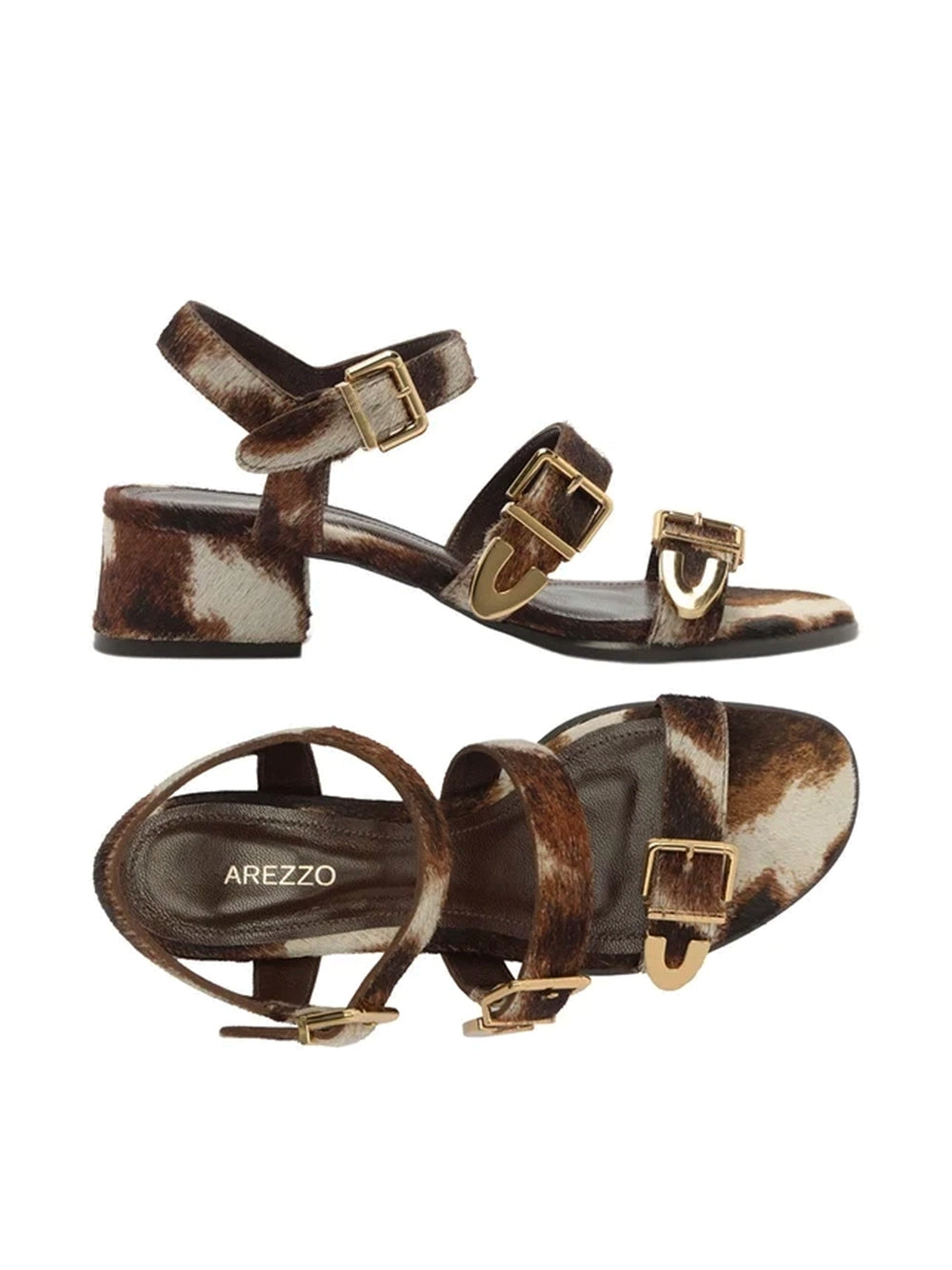 Sandali Animalier Mucca e Fasce