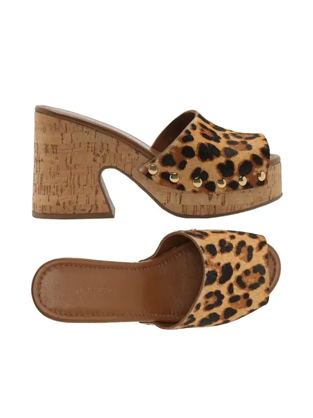 Sandali Arezzo con Plateau Stampa Leopardata