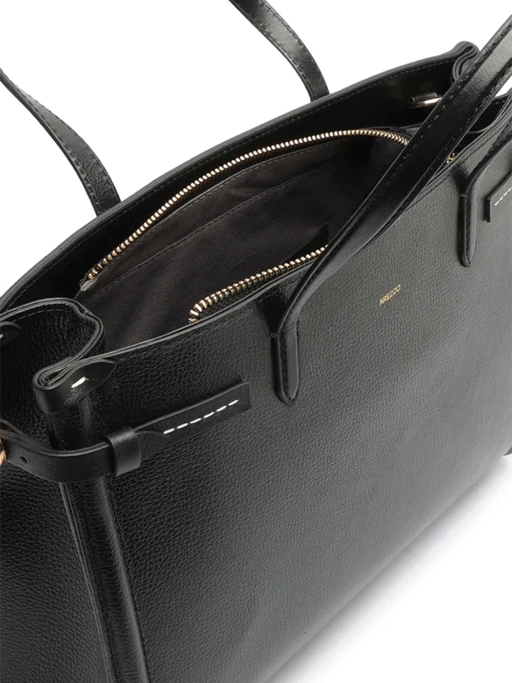 Borsa Tote Maxi Nera in Pelle