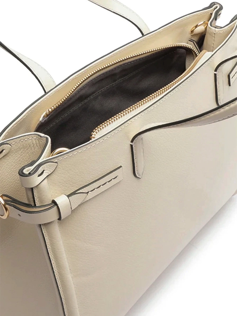 Borsa Tote Maxi in Pelle Bianca