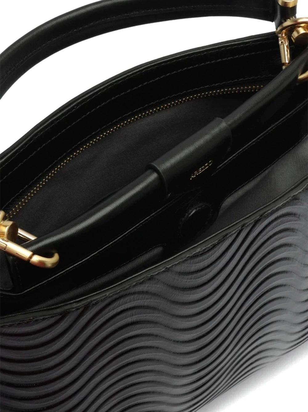 Borsa tote maxi nera in pelle