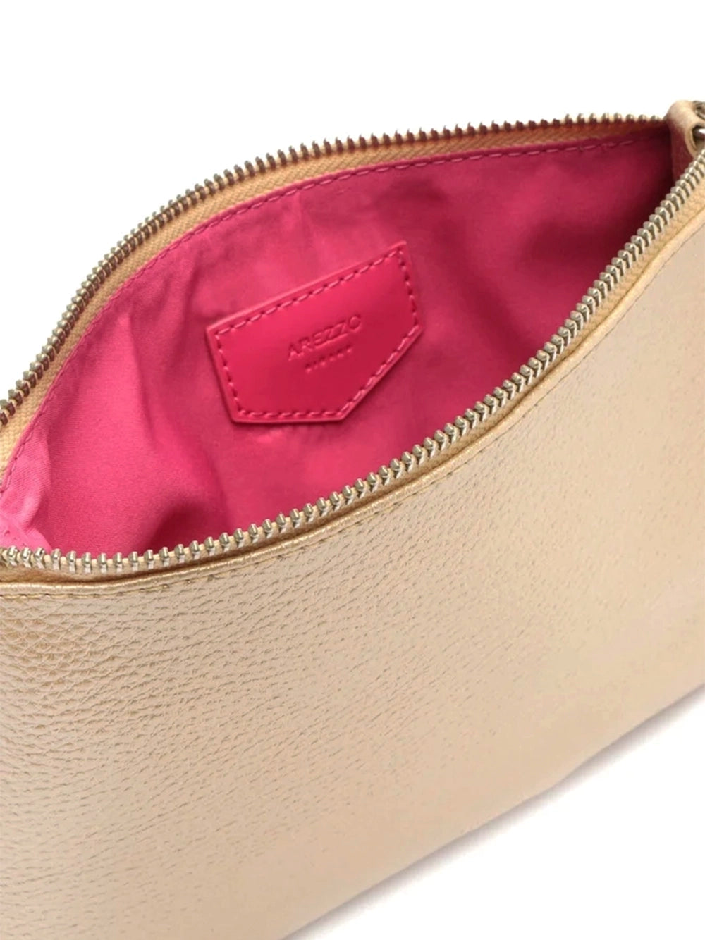 Gold Mini Leather Crossbody Bag