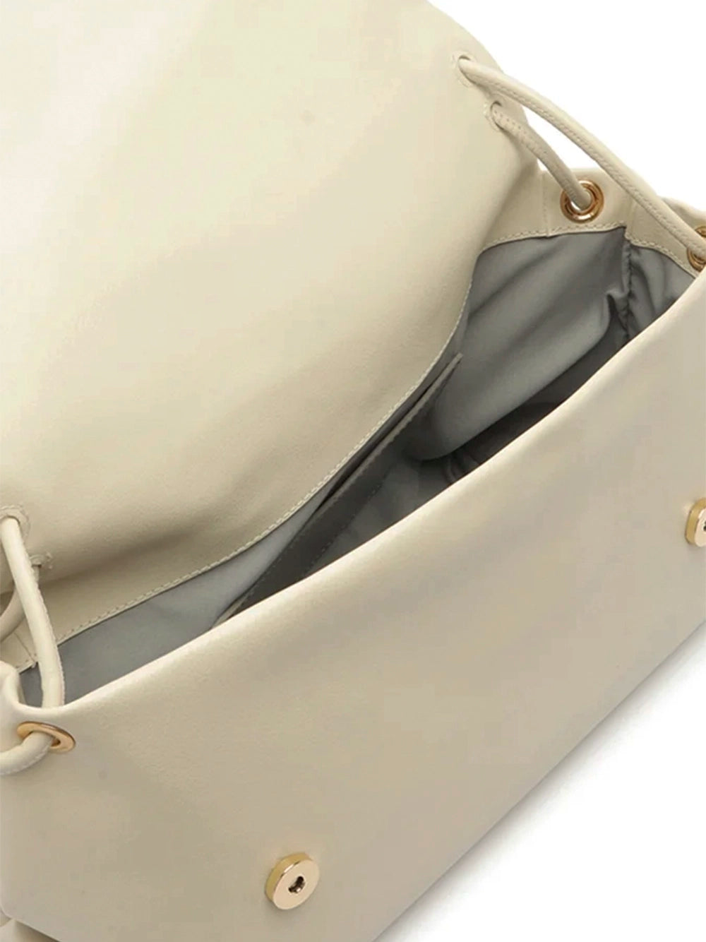 Borsa a Spalla Maxi in Pelle Bianca