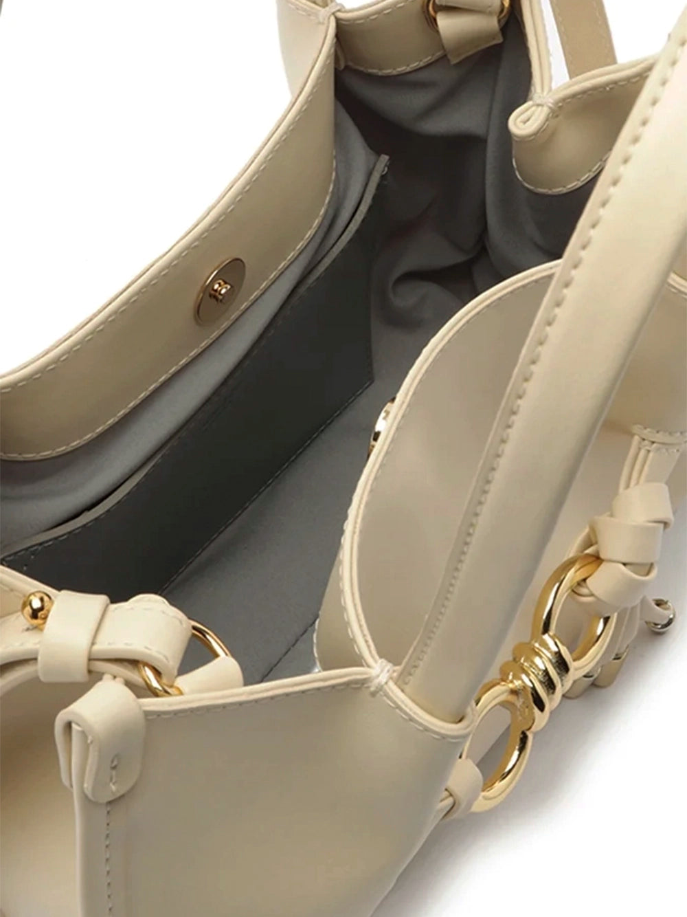 Borsa Tote in Pelle Bianca